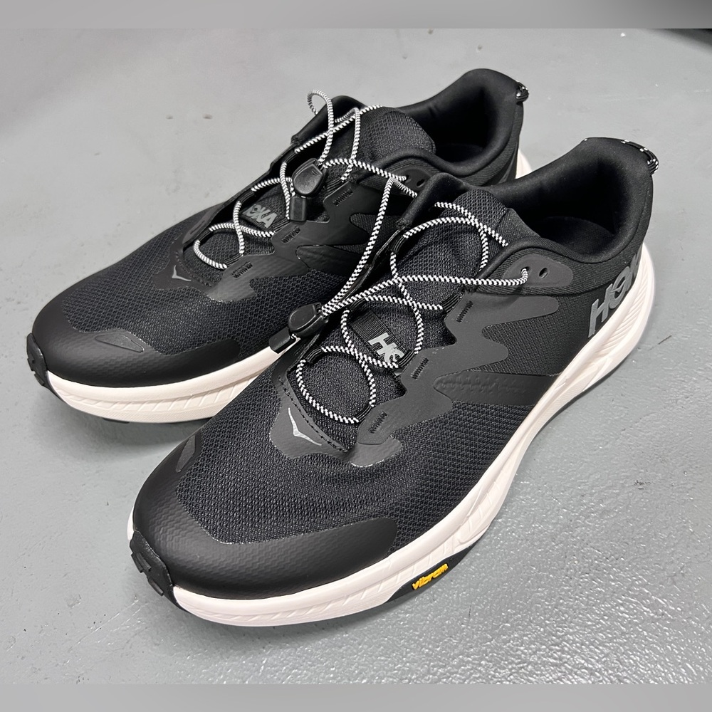 HOKA Transport Sneakers Men 11.5 Black White Like New